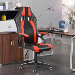 Gaming Chair Adjustable Racing Armchair Office Furniture Office Chair Desk Chair Swivel Executive Computer Chair PU Leather