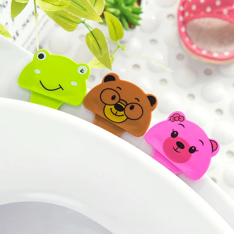 Cartoon Toilet Seat Handle Holder Sanitary Not Dirty Hand Toilet Lid Lifter Closestool Holder Toilet Lifter Bathroom Accessories