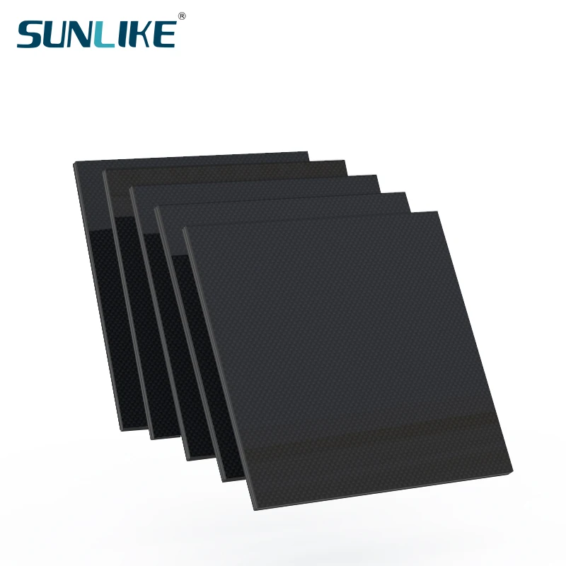 

0.25-2.5MM 500mm X500mm 100% Pure 3K Carbon Fiber Plate Panel Sheets Board Fiberic High Composite Hardness Material for RC Model