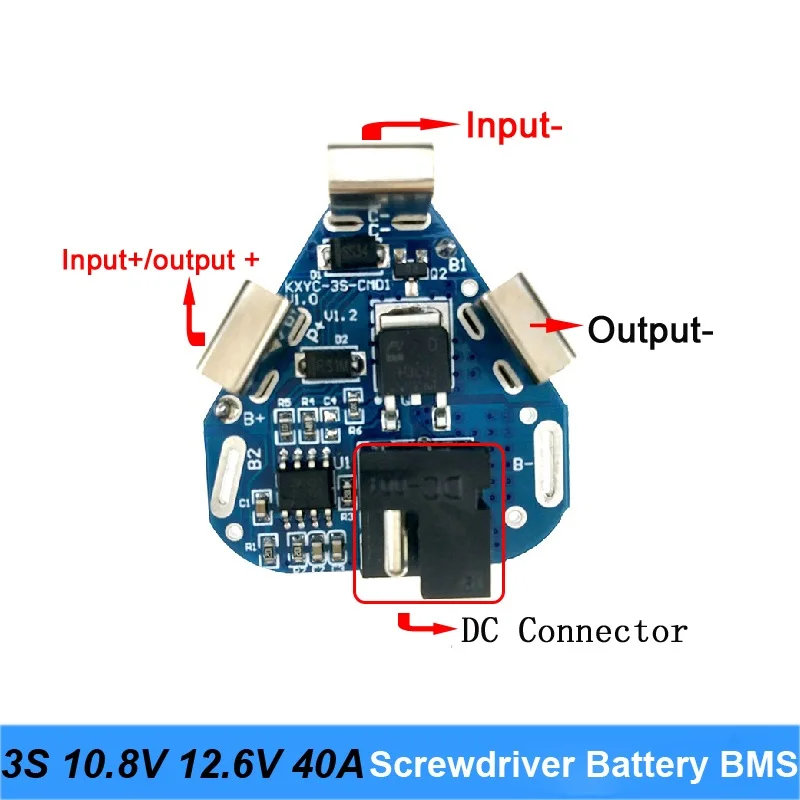 Placa de batería de litio 3S 10,8 V 12,6 V 40A BMS 18650, BMS para destornillador Shura Shurika, batería 3S 12V, reemplazo de uso