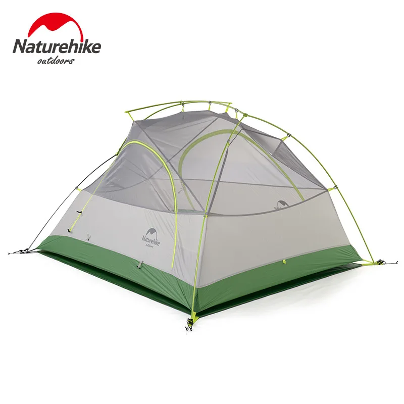 Imagem -06 - Star River Camping Tent Camadas Duplas Pessoas Estações Caminhadas Piquenique com Tapete Gratuito Naturehike-nh17t012-t