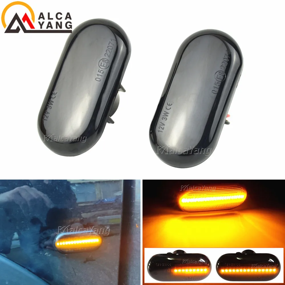 

2PCS For Renault Led Dynamic Side Marker Turn Signal Light Sequential Blinker Light For CLIO ESPACE KANGOO MEGANE LAGUNA MASTER