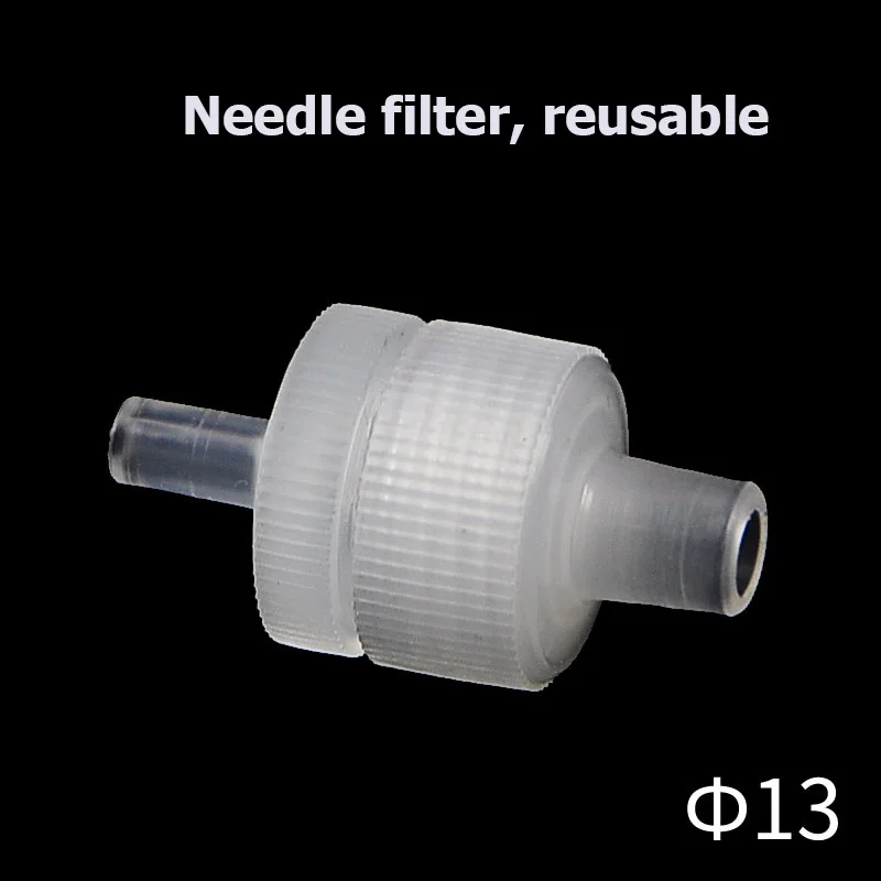 Laboratory Replaceable membrane syringe filter head 13mm removable needle filter head reusable PP filtration without membrane