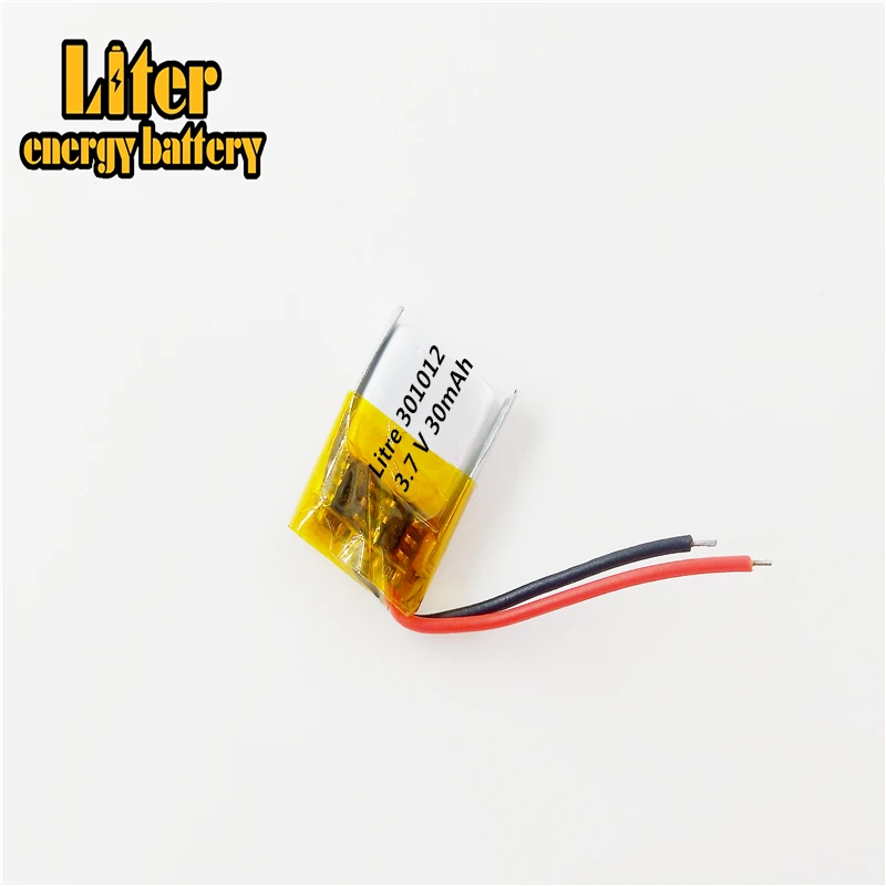 3.7V,30mAH,[301012] PLIB; polymer lithium ion / Li-ion battery for GPS,mp3,mp4,mp5,dvd,bluetooth,model toy