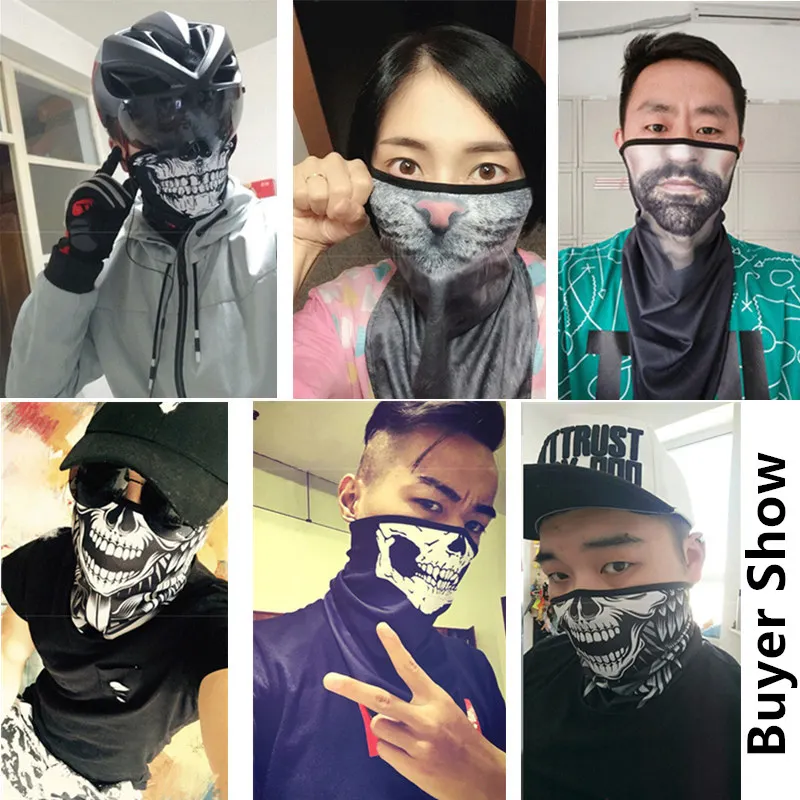 New Trend Motorcycle Windproof Bandana Scarf Magic Multifunctional Half Face Mask Balaclavas Snowboard Neck Triangle Scarf Hats