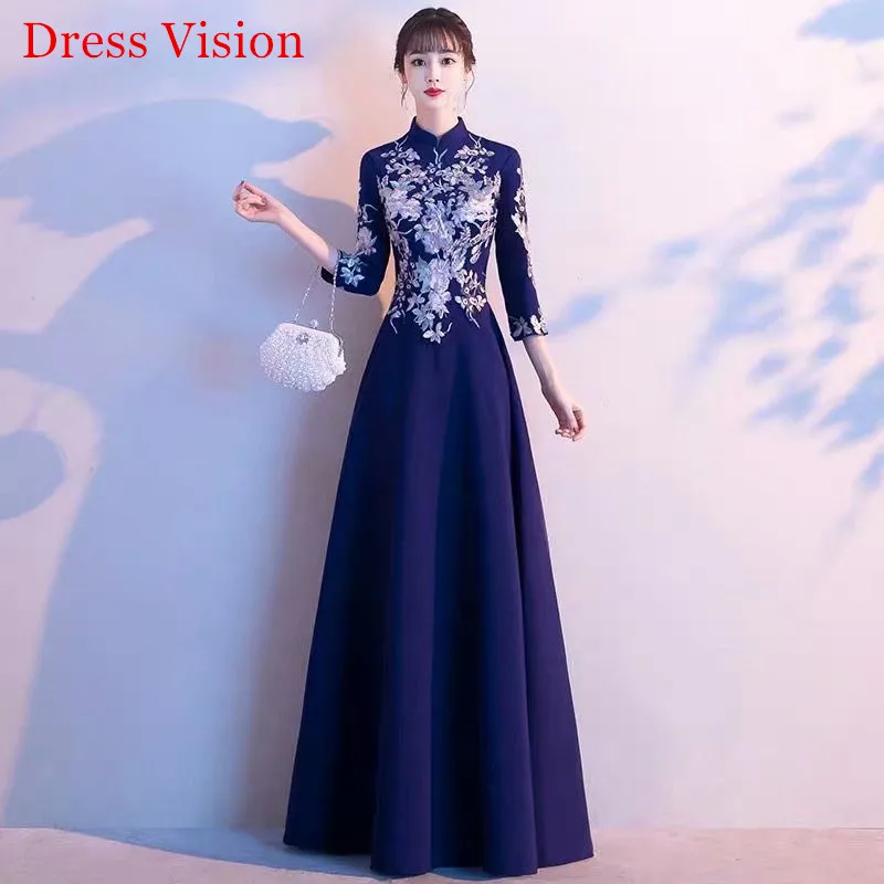 Robe De Soirée Muçulmano Mangas Compridas Gola Alta Vestidos de Noite Elegante Formal Prom Party Vestidos платье вечернее