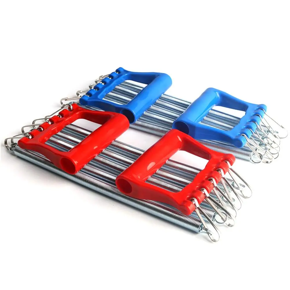 5 Springs Chest Expander Hand Gripper Plastic Handle adjustable strength Spring Tensioner Fitness Multi Function Pull Expander