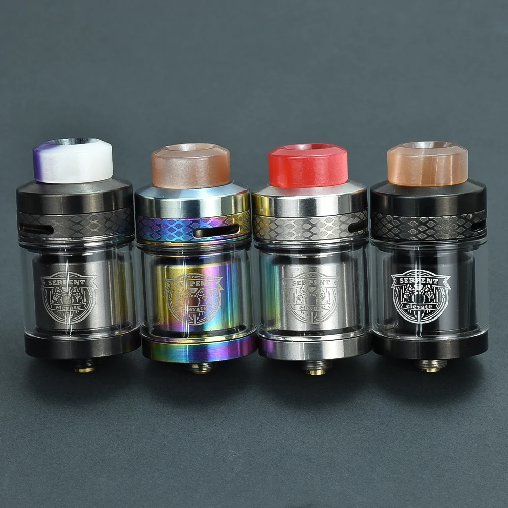 

SERPENT ELEVATE RTA tank 3.5ml/4.5ml 24MM Rebuildable Tank Atomizer Top Filling Airflow Adjustable vape vs zeus x rta