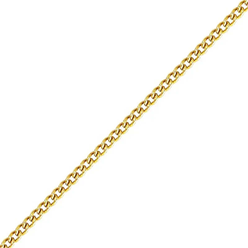 Echte 14K Gold Filled Curb-Kette 1MM/1.2MM/1.5MM Halskette Goldschmuck Minimalistische Gold Filled Kette DIY Schmuck – Detail 16