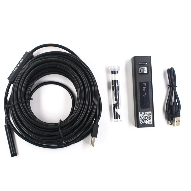 

1200p Pipe Endoscope 8mm Air Conditioner Car Repair Endoscope WiFi Mobile Phone Industrial Endoscope 1M