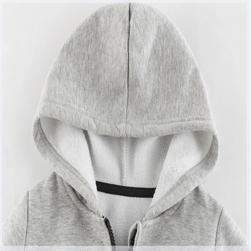 Hot Boys Girls Zipper Jacket Cotton Coat Winter Fashion Keep Warm Hoodies Korean Kids Thicken Fleece Sweatshirt Children Clothes