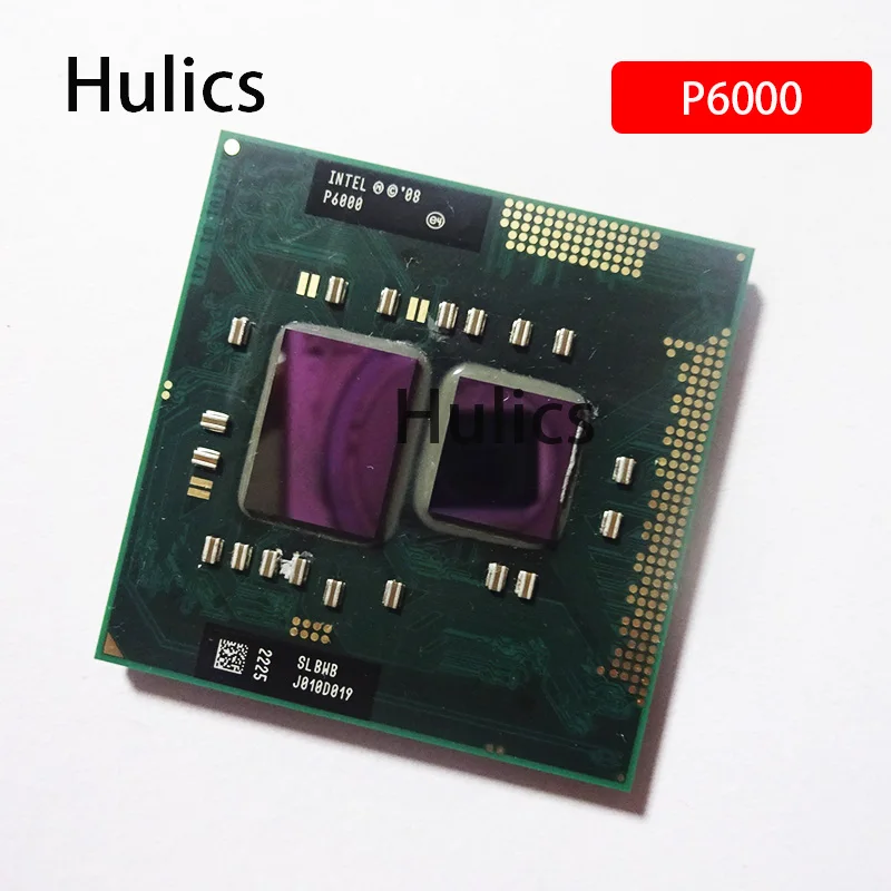 Hulics Used Intel Pentium P6000 SLBWB 1.8 GHz Dual-Core Dual-Thread CPU Processor 3M 35W Socket G1 / RPGA988A