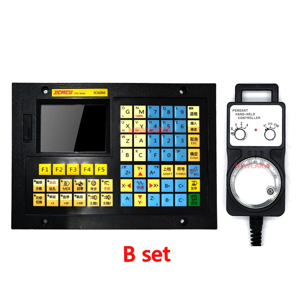 CNC 1 Asse ~ 6 Assi di Collegamento Controller XC609M Stand-Alone di Controllo In Linea Con Arresto Di Emergenza MPG Ciondolo Volante Di Comando E