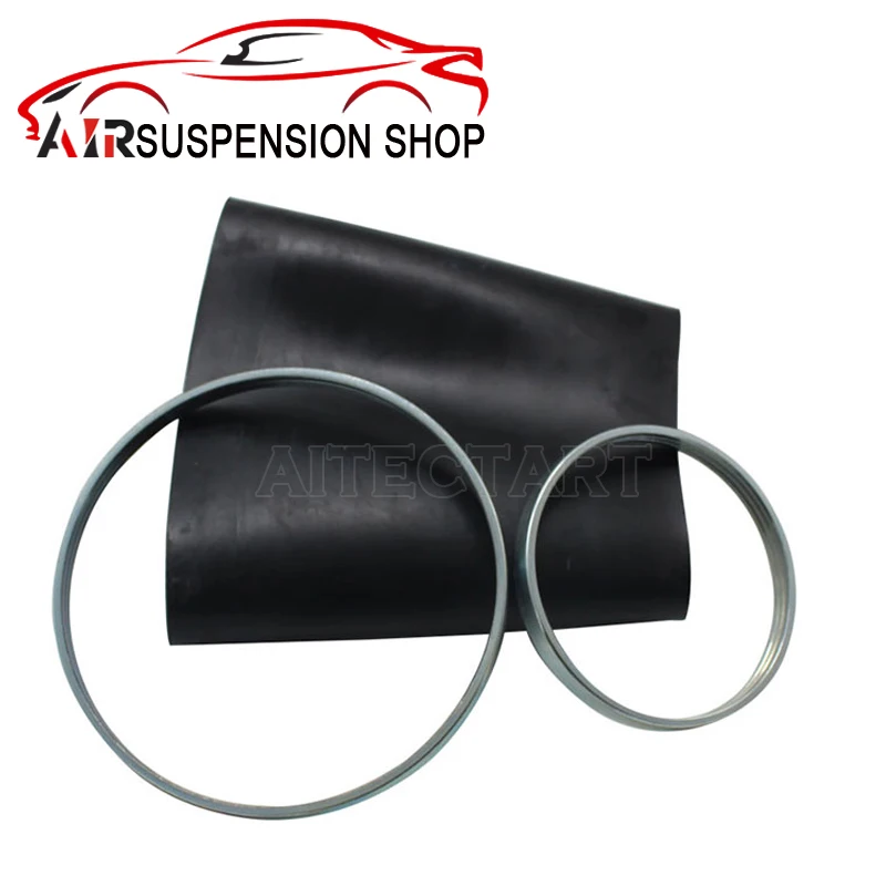 2x Rear Air Sleeve With Rings For Mercedes S CL Class W221 W216 OEM 2213205513 2213205613 Air Suspension Kit Car Accessories