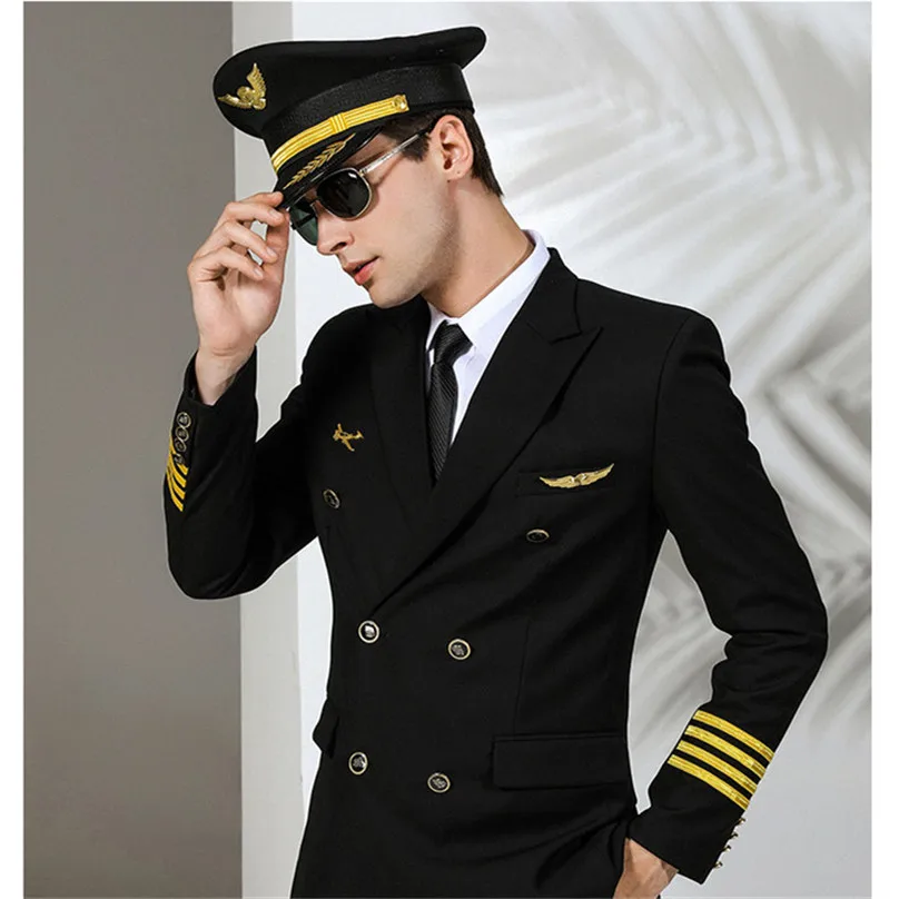 Aviation Captain Clothes Air Hostess Male Security Chief Executive Professional Suit Fashion Army Uniforms For Officers