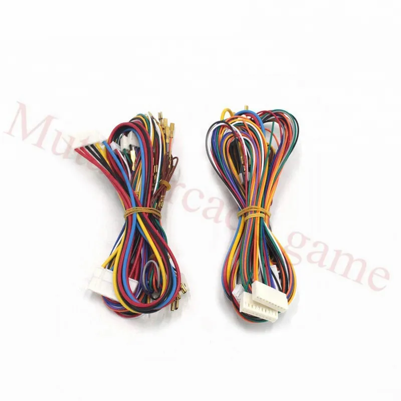 2Pcs/Lot machine wire harness set kit for 14K/15K Keyboard/28mm Push button