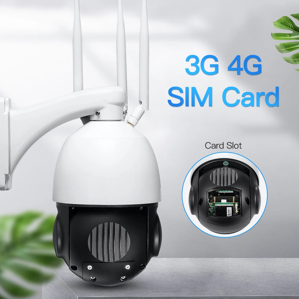 Cámara IP inalámbrica 3G 4G PTZ 1080P HD 30X Zoom óptico WiFi cámara de seguridad al aire libre 80M IR visión nocturna CCTV cámara de vigilancia