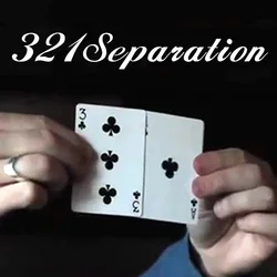 321 Separation Magic Tricks Visual Playing Card Separate Close Up Street Illusion Gimmick Mentalism Puzzle Toy Magia Card Comedy