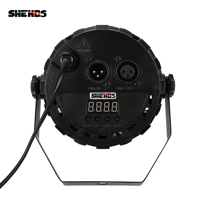 Imagem -02 - Shehds-controle Remoto sem Fio Blinder Cob Luzes Led Par Festas de Disco Casamento Pequeno Palco Lavagem de Cortina Rgb 30w Pcs 10 Pcs