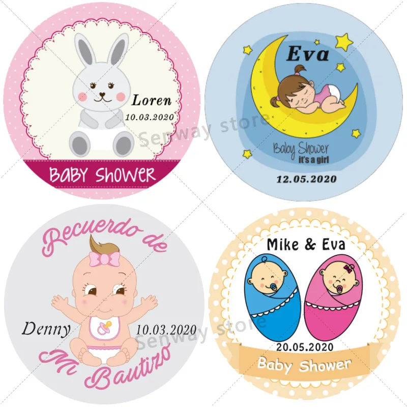 100, custom stickers for girls and boys, my first communion sticker label, custom add name and date, baby shower, baptism