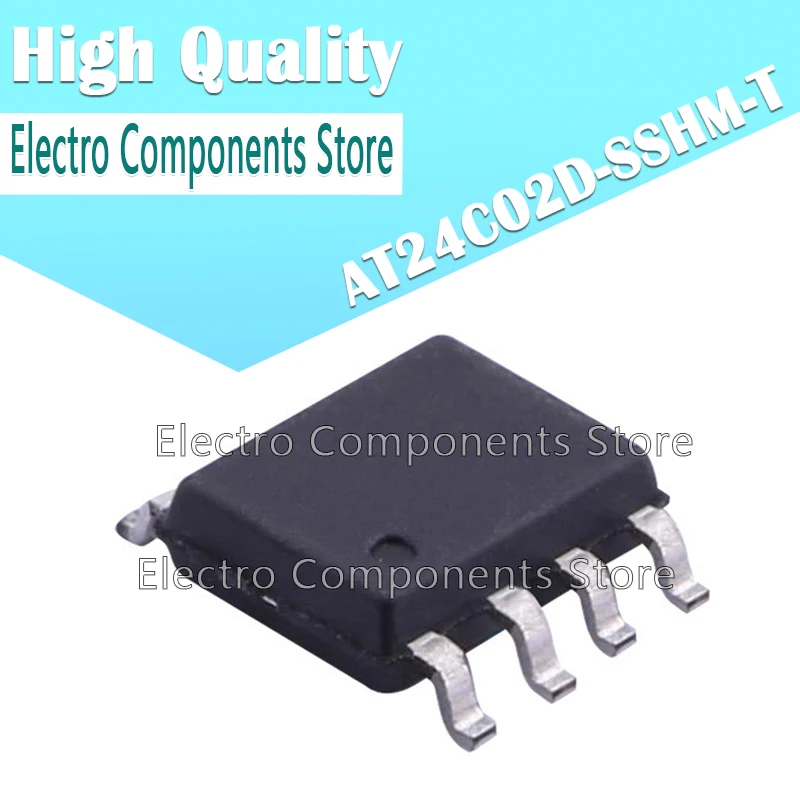 10PCS/Lot AT24C02D-SSHM-T AT24C02D SMD SOP8 EEPROM Memory IC