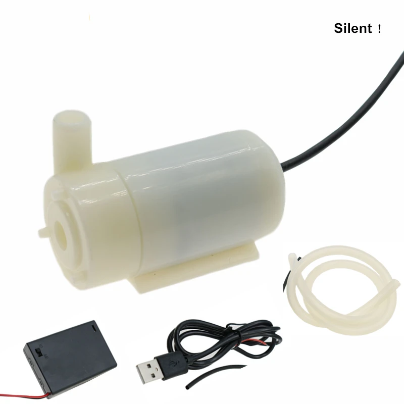 Small Submersible Pump 3V DC Motor Water Fountain Hydrocooling Fish Parts 4.5V 5V 6V