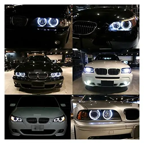 80W Error Free LED Angel Eyes Marker Lights Bulbs Fit for BMW E39 E53 E60 E61 E63 E65 E66 E87 525i 530i Xi 545i X3 M5 X5 00-09