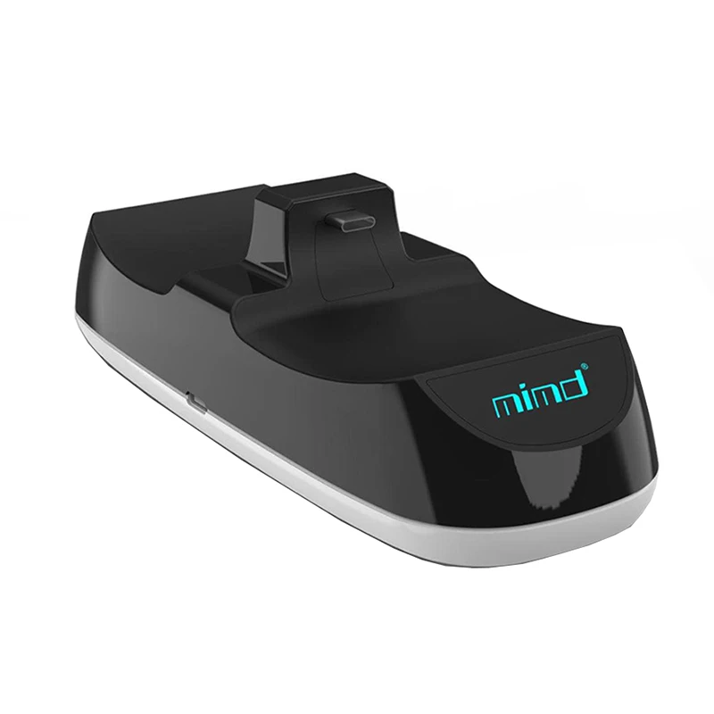 Base de carga Dual para mando inalámbrico PS5, controlador de juegos con luz LED