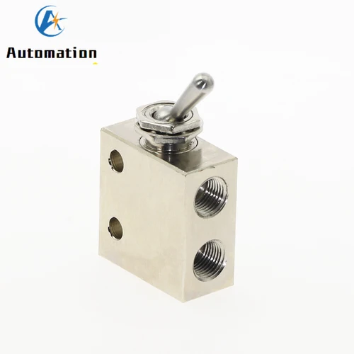 Imagen 2 del producto Válvula de interruptor neumático de TAC2-31V, rosca PT de 1/8 "", 2 posiciones, 3 vías, rectangular, de aire mecánico