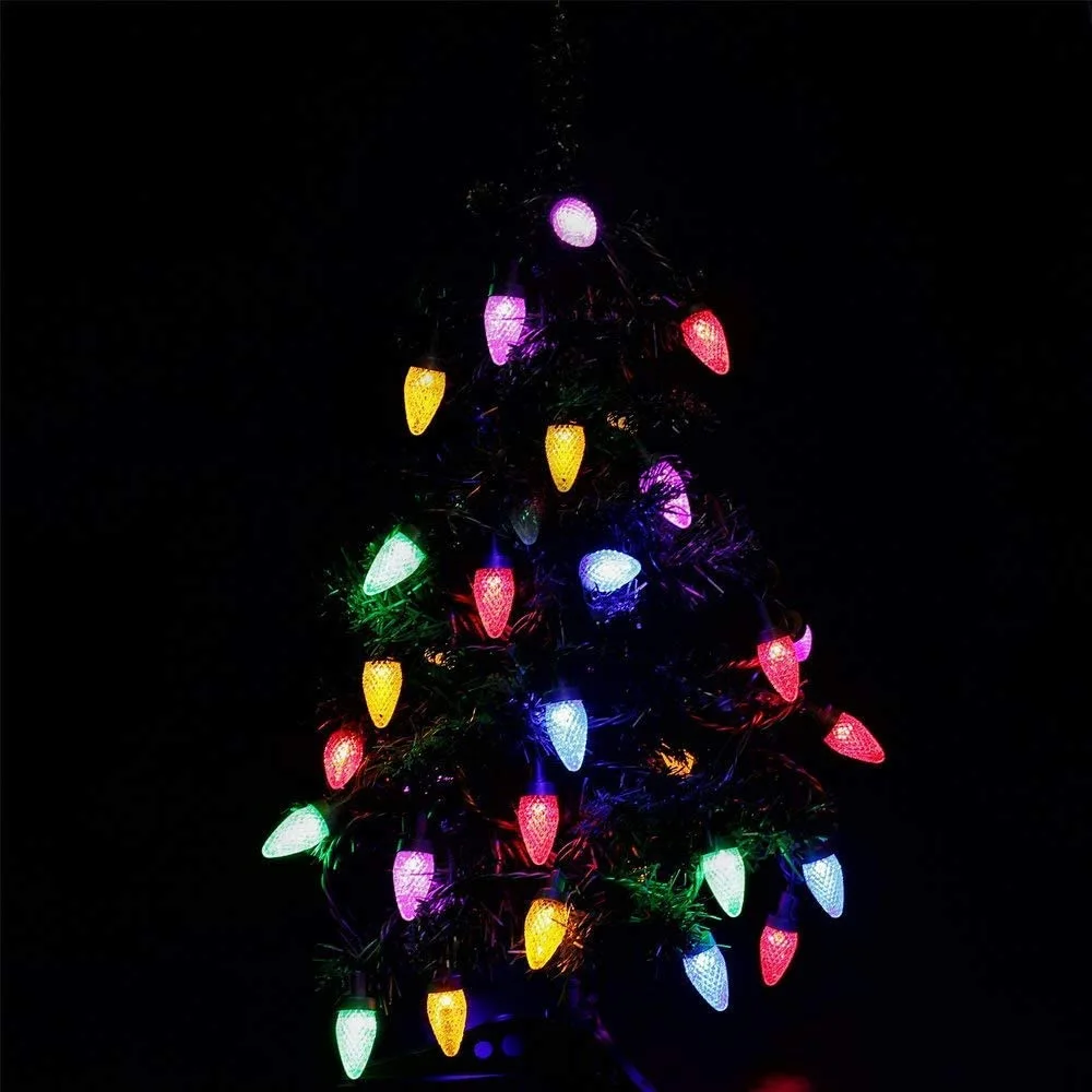 5M 50 LED Strawberry String Light Christmas Tree Fairy Garland Lamp String Battery Operated for Winter Fastival Decoration Light