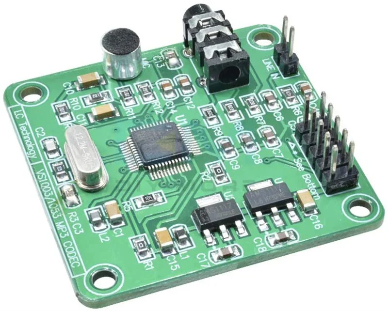 Dc 5V VS1053 Audio Module MP3 Speler Module Development Board Onboard Opname Spi Ogg Encoding Opname Controle Signaal Filter