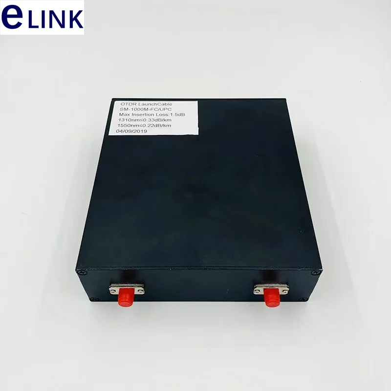 Scatola per cavi di lancio OTDR Fibra nuda OTDR, alloggiamento in metallo FC SC UPC MM, 50 um, 125um, FTTHELINK, 500 m, 1 km, 2 km