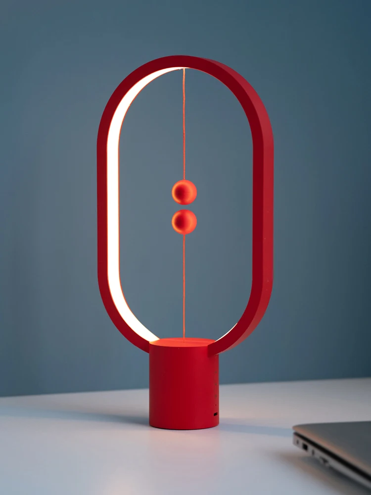 

GY Simple Balance Lamp Magnetic Suspension Bedside Lamp Table Lamp Bedroom Creative Rechargeable Decoration Small Night Lamp