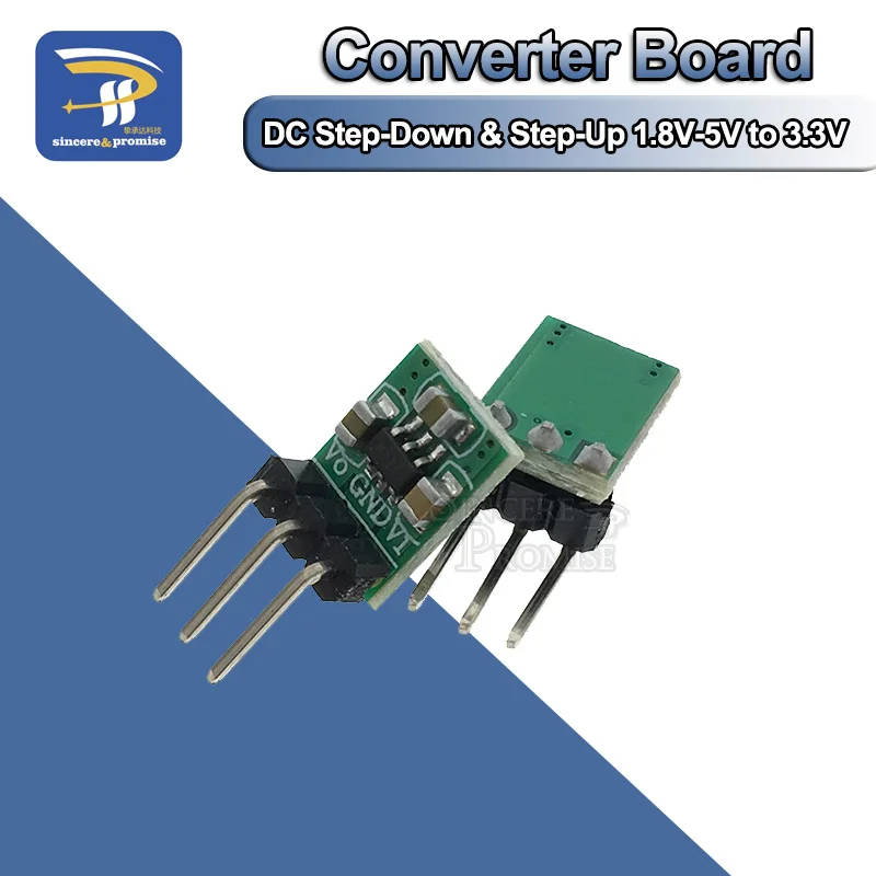 Mini 2 em 1 DC DC Step-Down & Step-Up Converter 1.8V-5V para 3.3V Potência para Arduino Wifi Bluetooth ESP8266 HC-05 CE1101 Módulo LED
