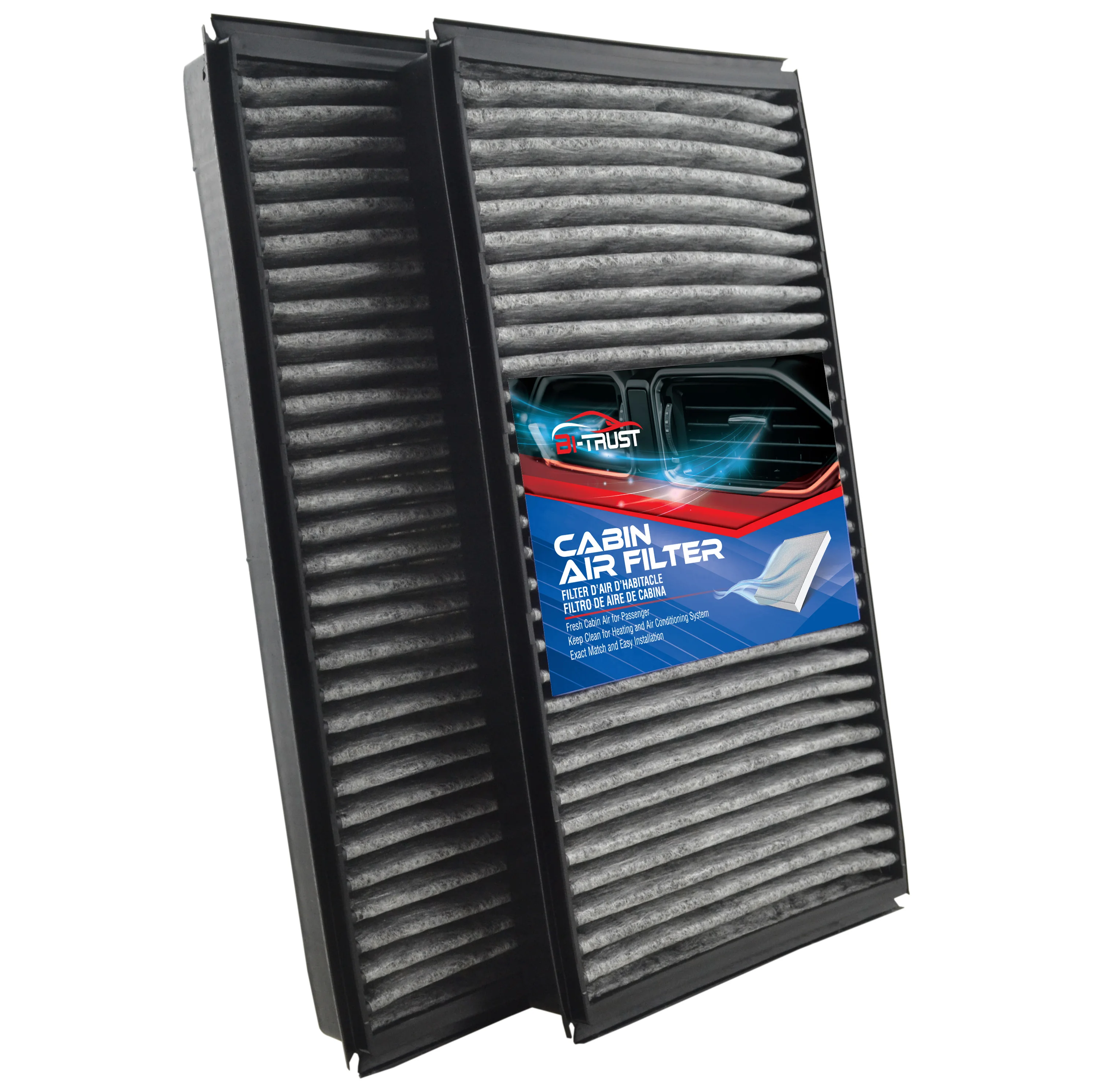 Bi-Trust Cabin Air Filter for BMW 745i 745Li 750i 750Li 760i 760Li Alpina B7/Rolls-Royce Phantom CF10937 64 11 6 921 018 64 11 6