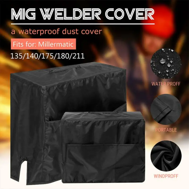 Foldable MIG Welder Cover Protective Cover Water Dust Proof Cover Oxford Fabric UV-Resistant for Indoor Outdoor Home Use