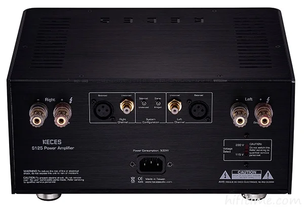 The NEWest  KECES S125 pure post-amplifier 125 watt class AB