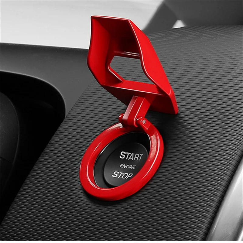 Car Start ENGINE Stop Decorative Circle Ignition Push Button Ring Styling Accessories Cover Case For Peugeot 5008 3008 2008 508