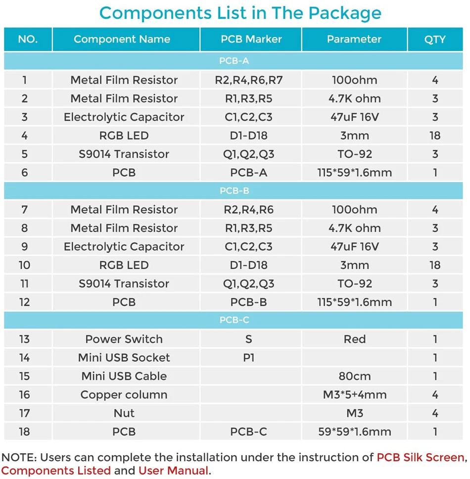 3D árvore de natal eletrônico montar kit, tridimensional, prática de solda natal, diy