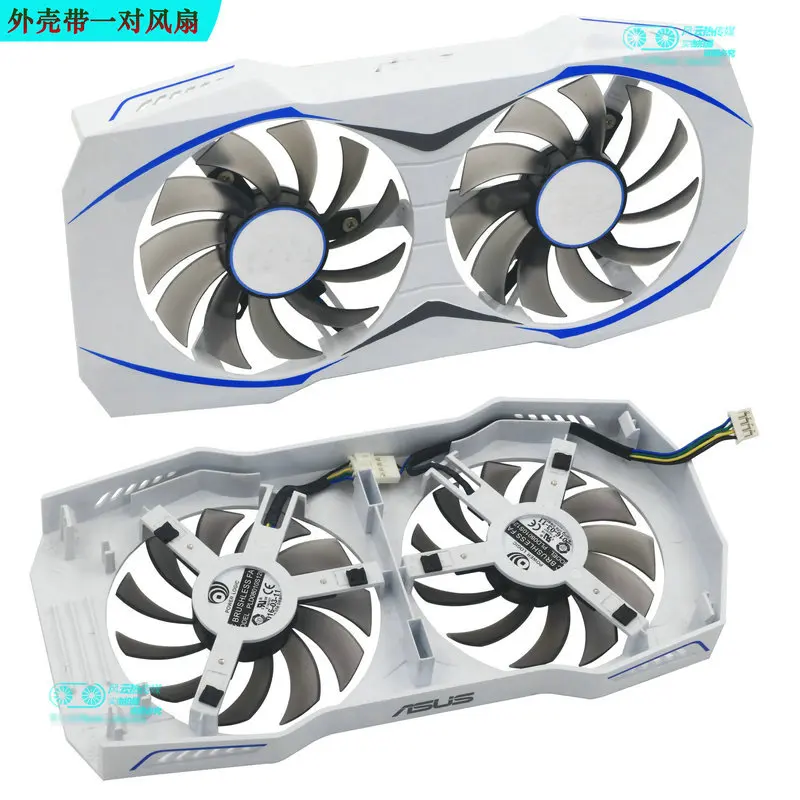 Original for ASUS DUAL-GTX1050Ti DUAL-1050 DUAL-RX460 Graphics card cooling fan