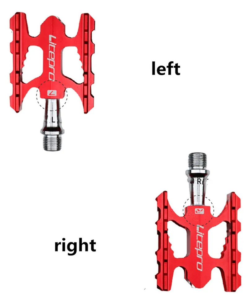 Litepro Folding Bike Universal K3 Pedal Lightweight Aluminum Alloy DU Bearing Pedal For Brompton Fnhon