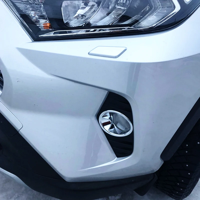 

Высокое качество АБС-пластик для Toyota RAV4 2019 2020 передняя противотуманная фара крышка Накладка Наклейка Автомобильные аксессуары Стайлинг 2 шт