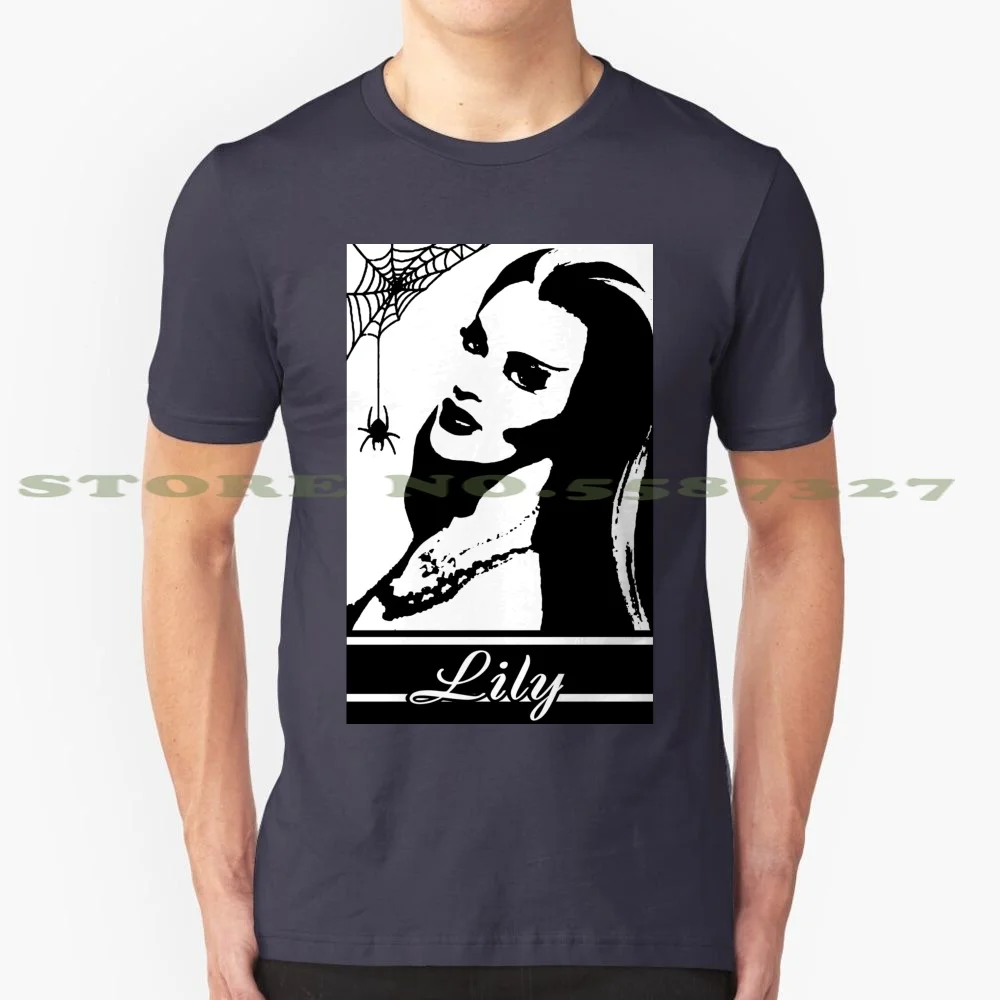 Lily Munster 100% Cotton T-Shirt Lily Munster The Munsters Horror Frankenstein Monster Bride Sexy Gothic Dragula