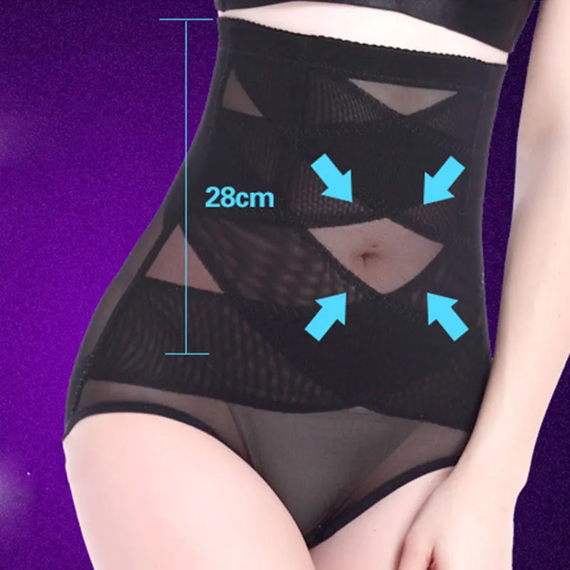 Cross Compression Abs Shaping Pants Women Instantly FlattensTummy Lifts Buttocks H9