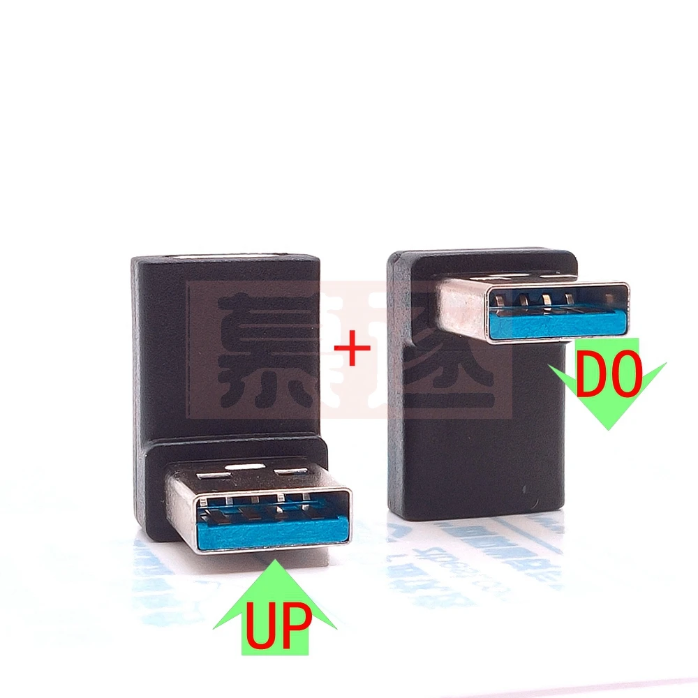 90องศา USB 3.0 (Type-A) ชาย USB 3.1 (Type-C) อะแดปเตอร์แปลงมุมขวาอะแดปเตอร์ USB C