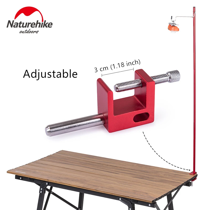 Naturehike Lantern Stand Camping Equipment Folding Aluminum Alloy Light Pole Portable Outdoor Table Lantern Pole Lantern Hanger