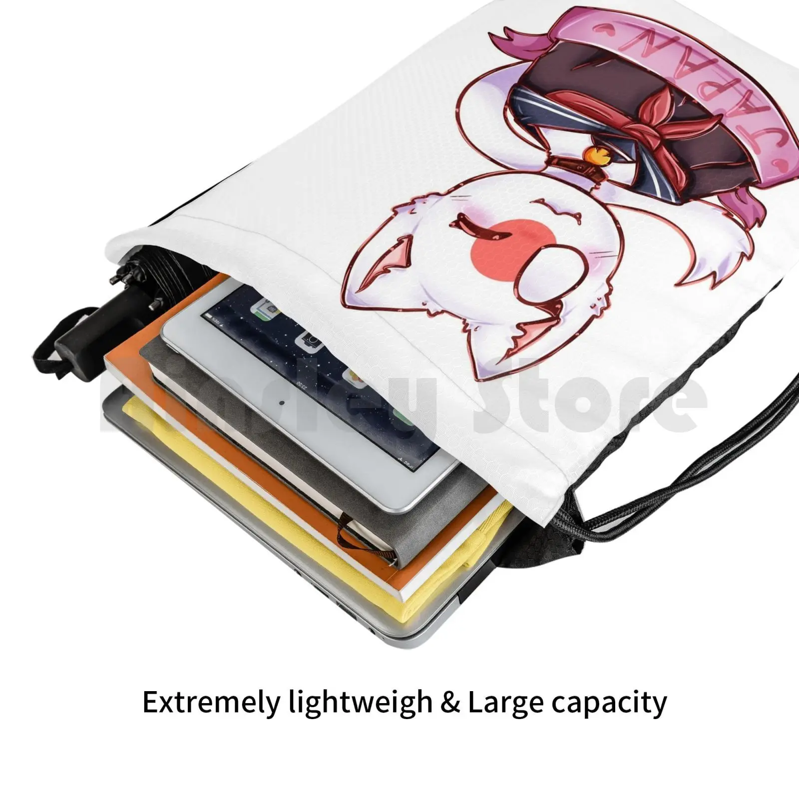 스파클 일본 컨트리휴먼 배낭 드로스트링 백, 승마 등산 체육관 가방