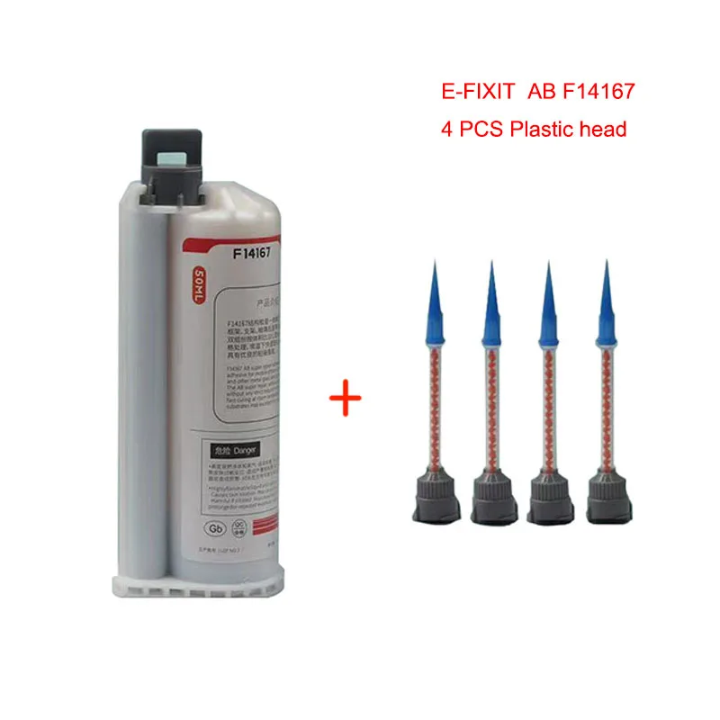 E-FIXIT AB ผสมกาว Dedicated สำหรับ iPhone 8-12 Pro Max กลับฝาครอบเลนส์กรอบ LCD กาวกาว