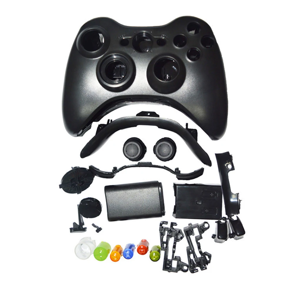 50set Hard Case Cover Full Set Buttons Analog Stick Bumpers For Xbox360 Wireless Game Controller Gamepad Protective Shell