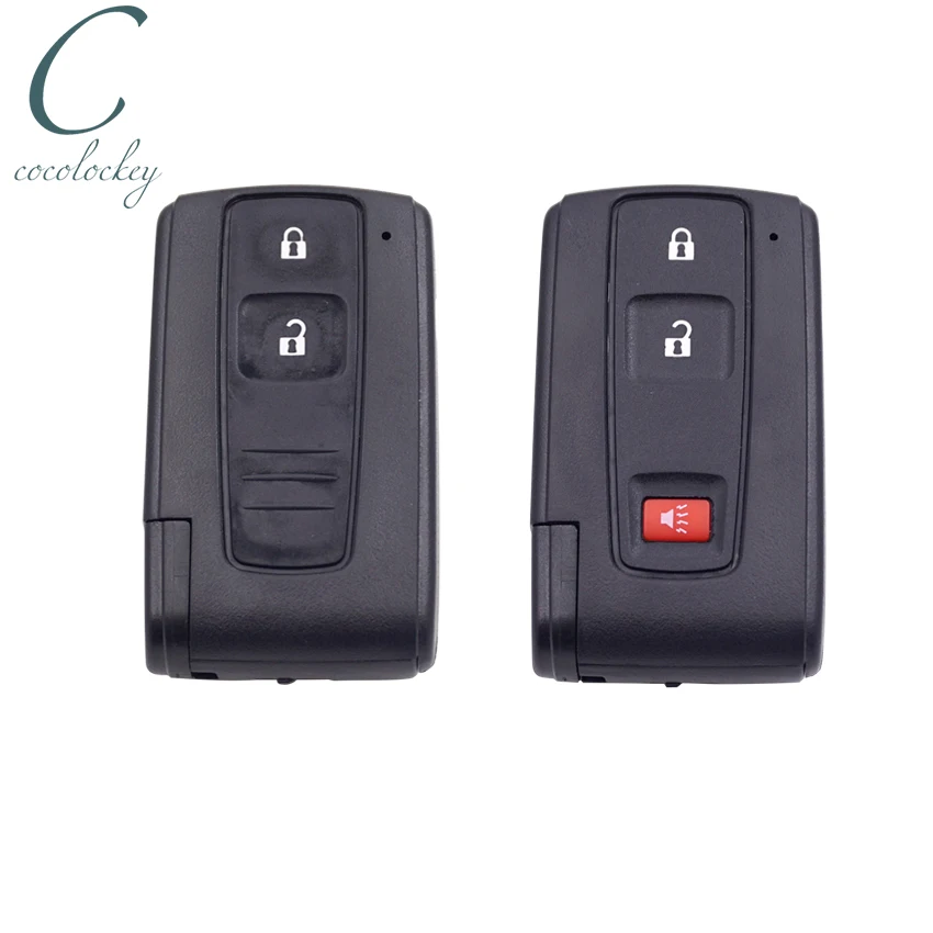 

Cocolockey Smart Remote Key Shell Fob Fit for Toyota Prius 2004-2009year 2 3buttons Car Keyless Enter Replacement Key Cover